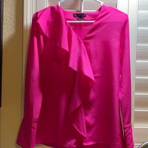 Long Sleeve Pink Banana Republic blouse XS, used